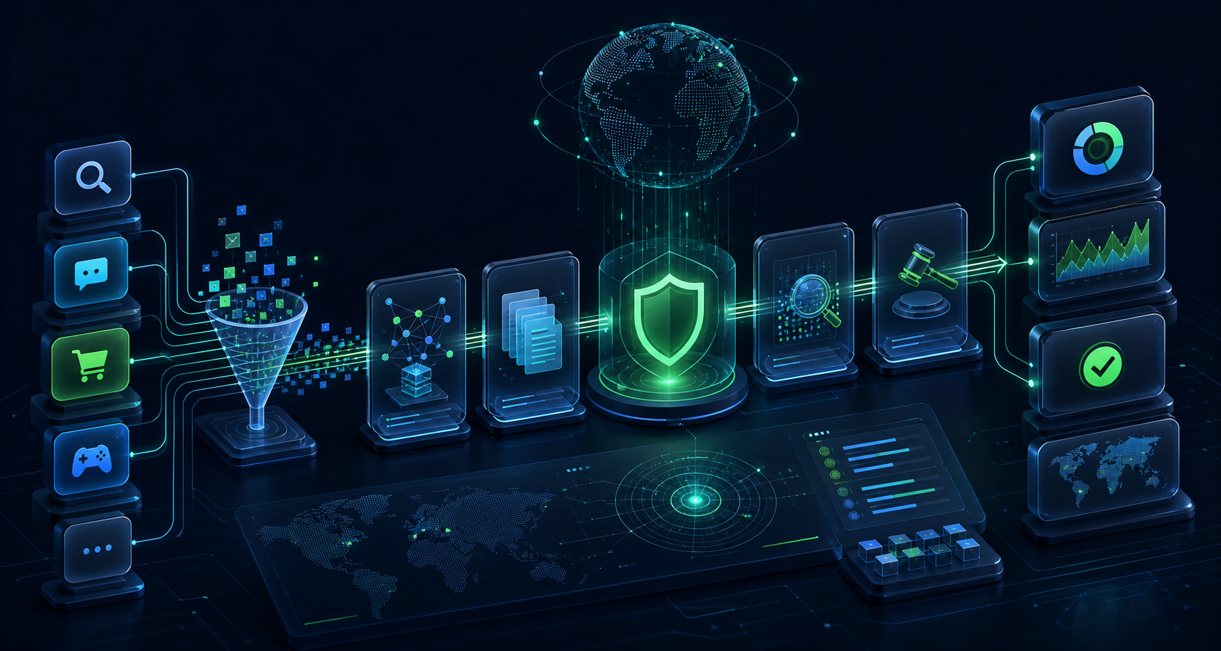 Shieldify IP monitoring center illustration